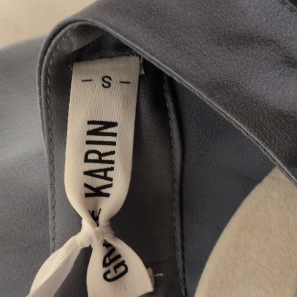 GRACE KARIN Women's Casual Long Sleeve Bowknot Silky Blouse, Size Small, NWT - Picture 5 of 6